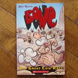 Bone The Great Cow Race Jeff Smith Scholastic 1st Printing 2005 Comic Comedy